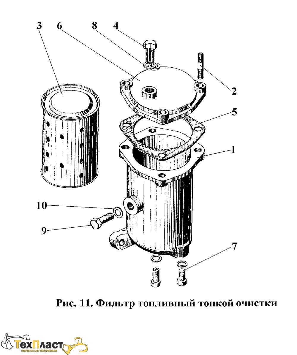 Фильтр топливный т170 тонкой очистки топлива